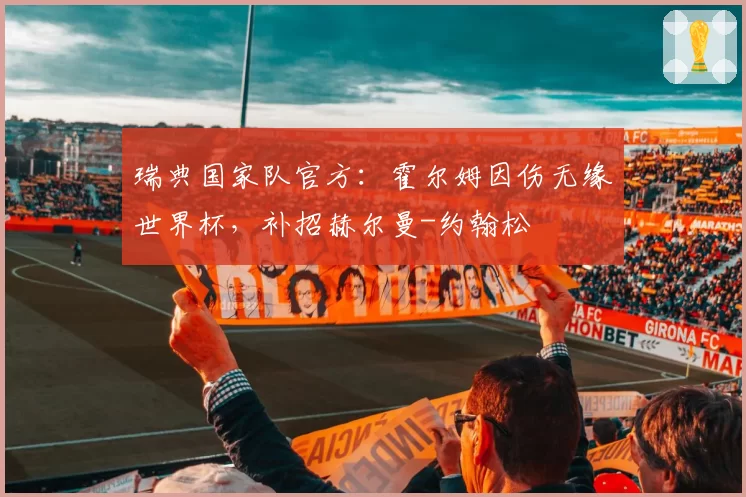 瑞典国家队官方：霍尔姆因伤无缘世界杯，补招赫尔曼-约翰松